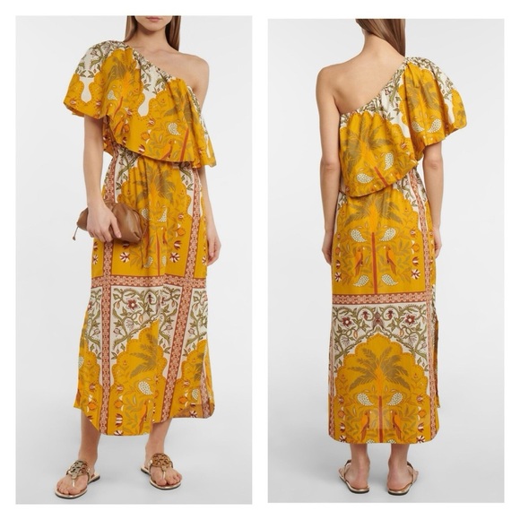 Johanna Ortiz Dresses & Skirts - Johanna Ortiz Tropical Yellow One-Shoulder Dress